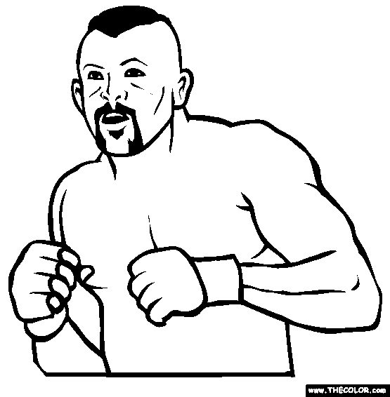 Faous a ixed artial arts fighter coloring pages