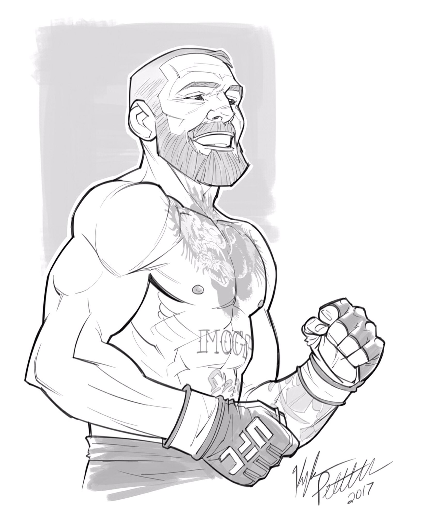 Kyle petchock art on x sketch of connor mcgregor might just tune in to that big ufc fight tonight ðð connormcgregor ufc sketch draw drawing illustration httpstcoxcivqiccu x