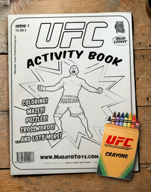 Discontinued ufc activity book masato toys