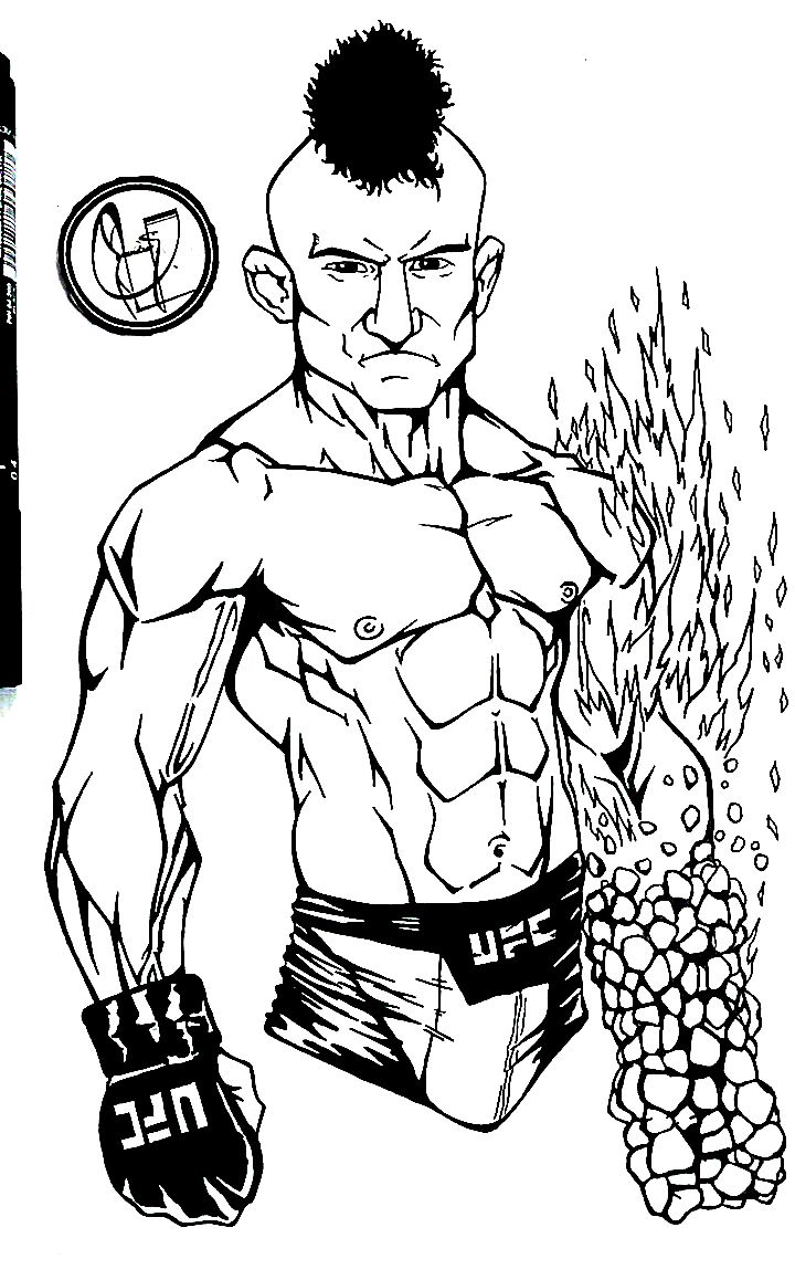 John lineker ufc ink art illustration leandro sans sitehttpleandrosansflavorsme instaram leandrosans ink art illustration art illustration