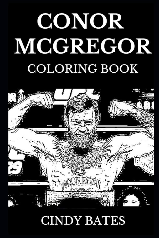 Conor mcgregor coloring book legendary ufc champion and famous irish boxer the notorious boxer and sportsman icon inspired adult coloring book books