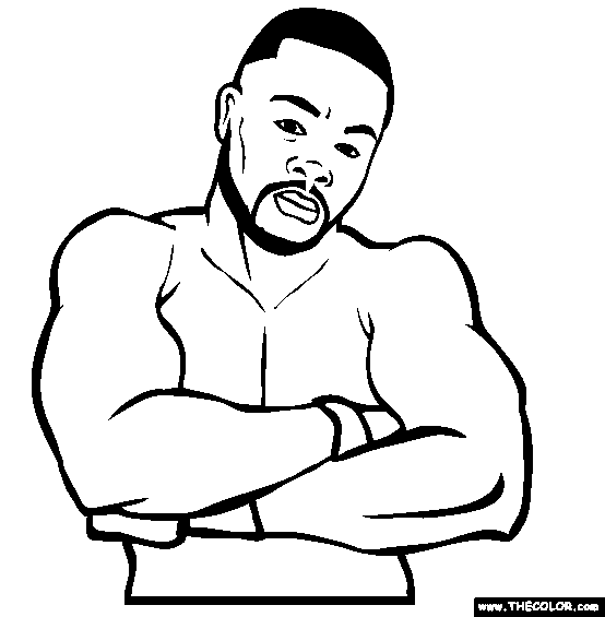 Faous a ixed artial arts fighter coloring pages