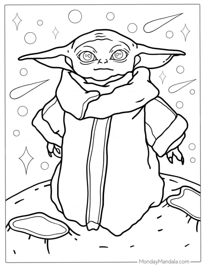 Alien coloring pages free pdf printables