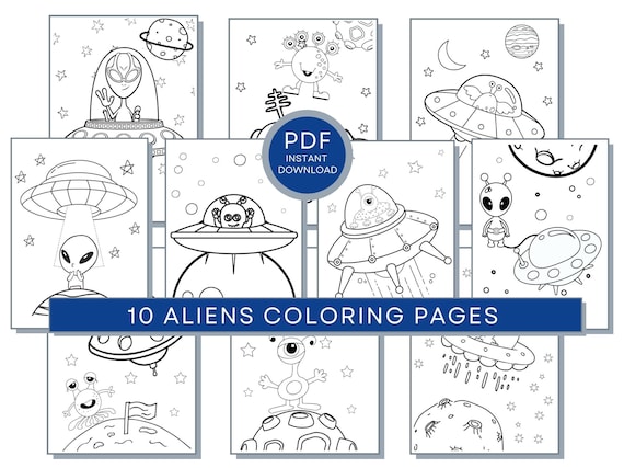 Aliens coloring pages aliens pdf aliens printables aliens coloring pages aliens activity sheets ufo coloring ufo print cute aliens