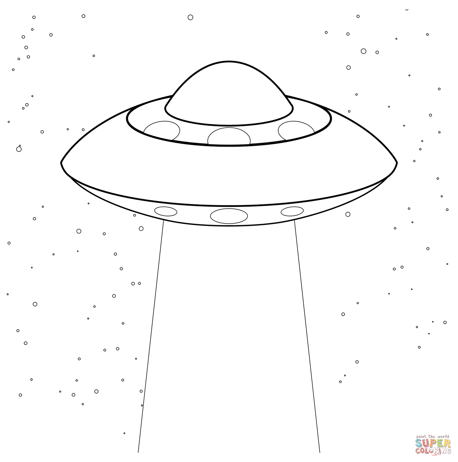 Ufo coloring page free printable coloring pages