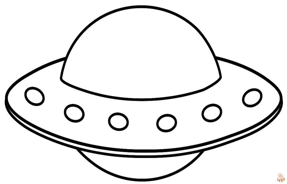 Printable ufo coloring pages free for kids and adults