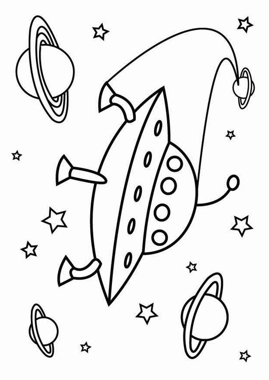 Coloring page ufo