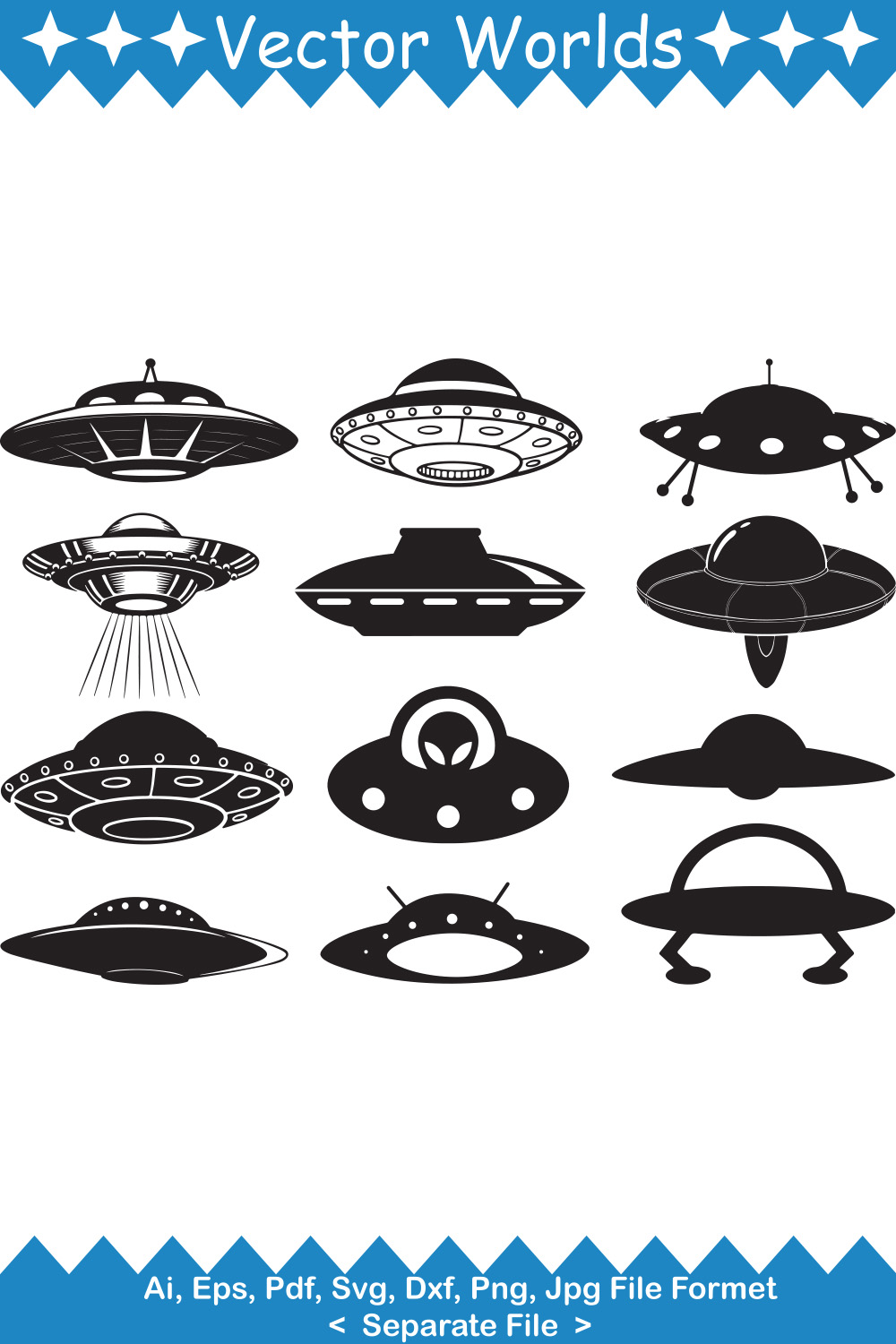 Ufo svg vector design