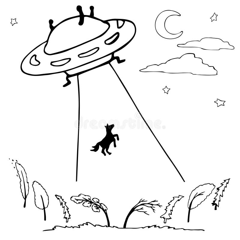 Ufo beam doodle stock illustrations â ufo beam doodle stock illustrations vectors clipart