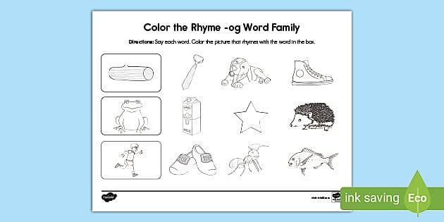 Color the rhyme