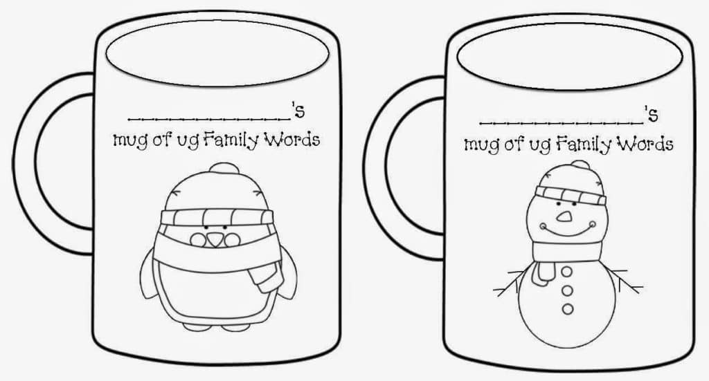 Ug word family mug packet