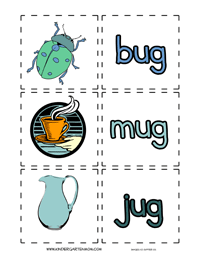 Ug word family printables