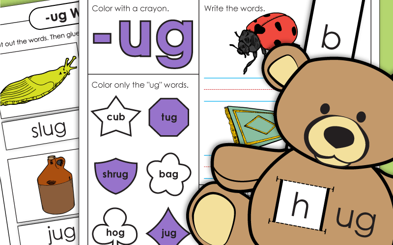 Printable word family worksheets