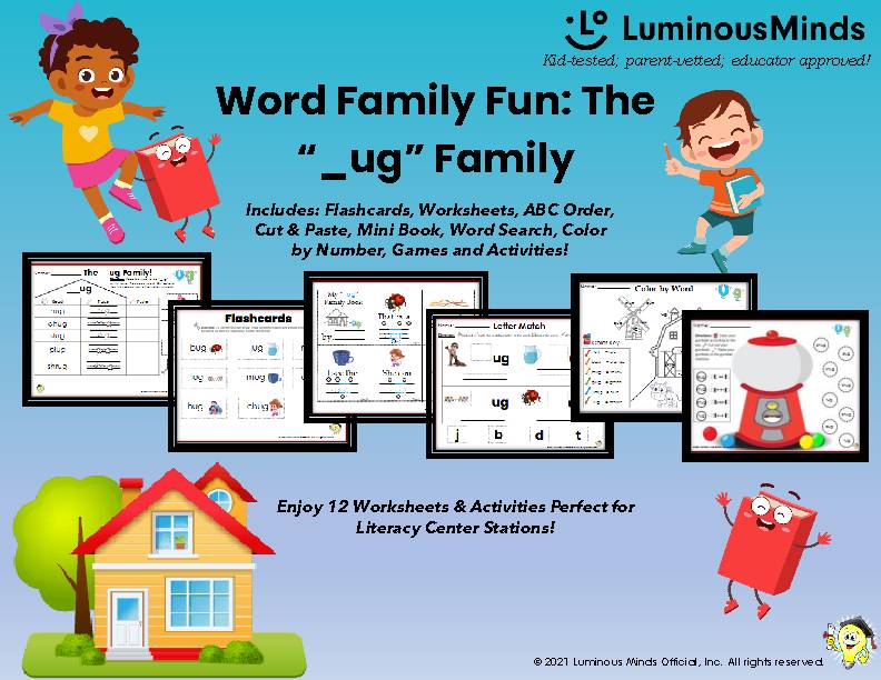 Word family activity pack