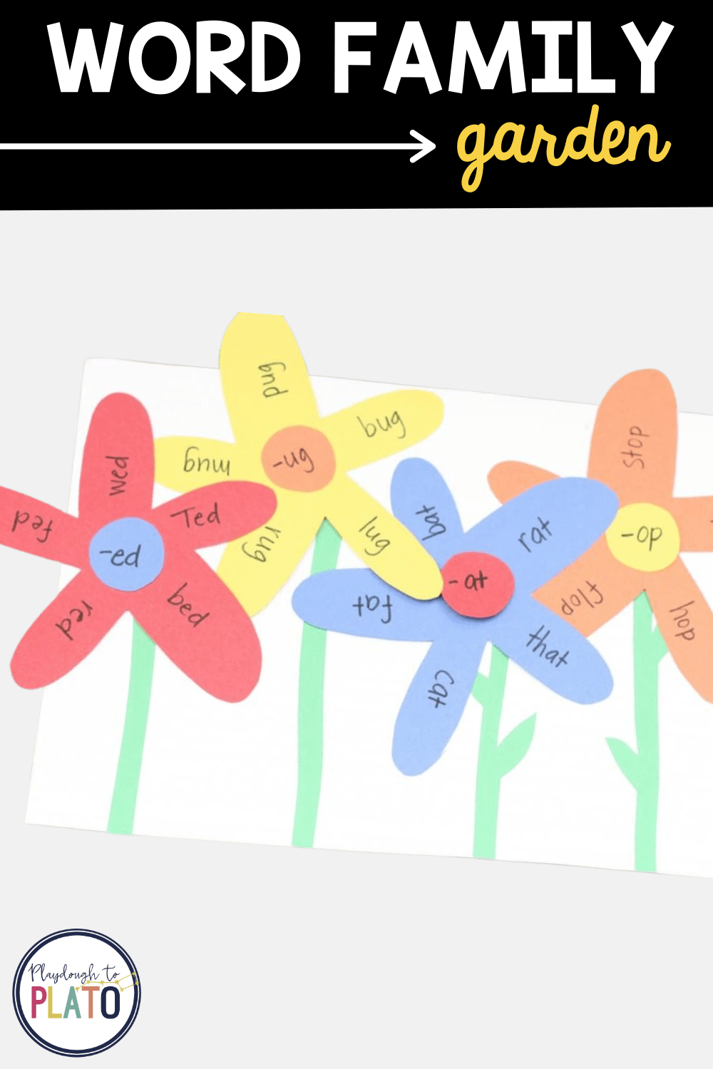 Word family garden activity