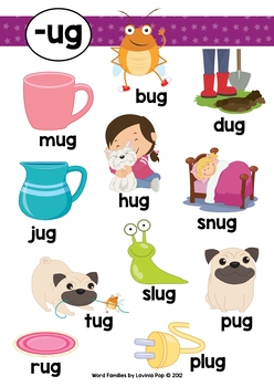 Word families ug by lavinia pop tpt