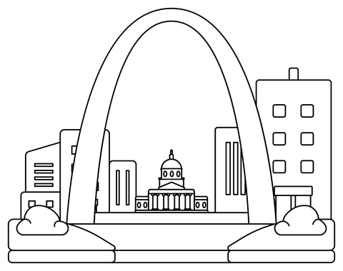 St louis arch coloring page free printable coloring pages