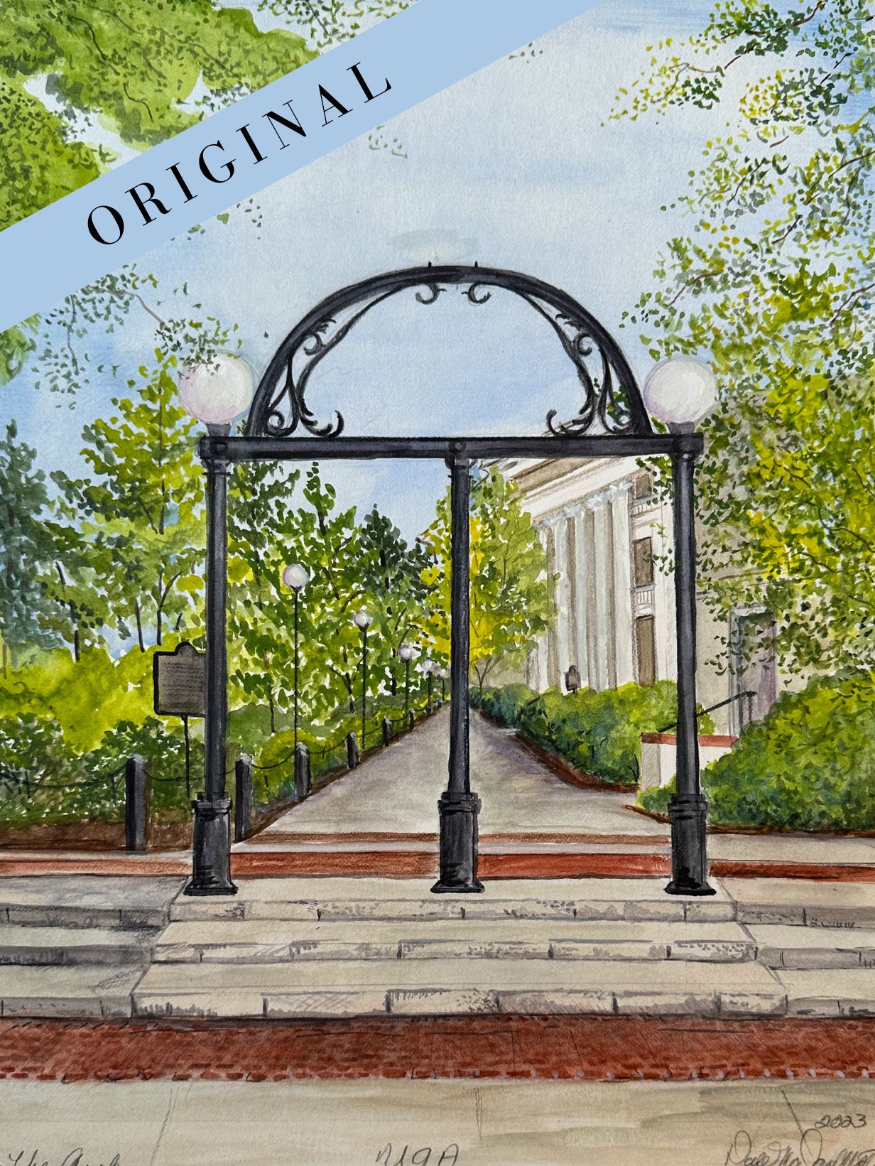 Uga arch art