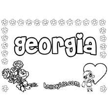 Georgia coloring pages