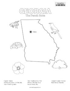 Georgia coloring page