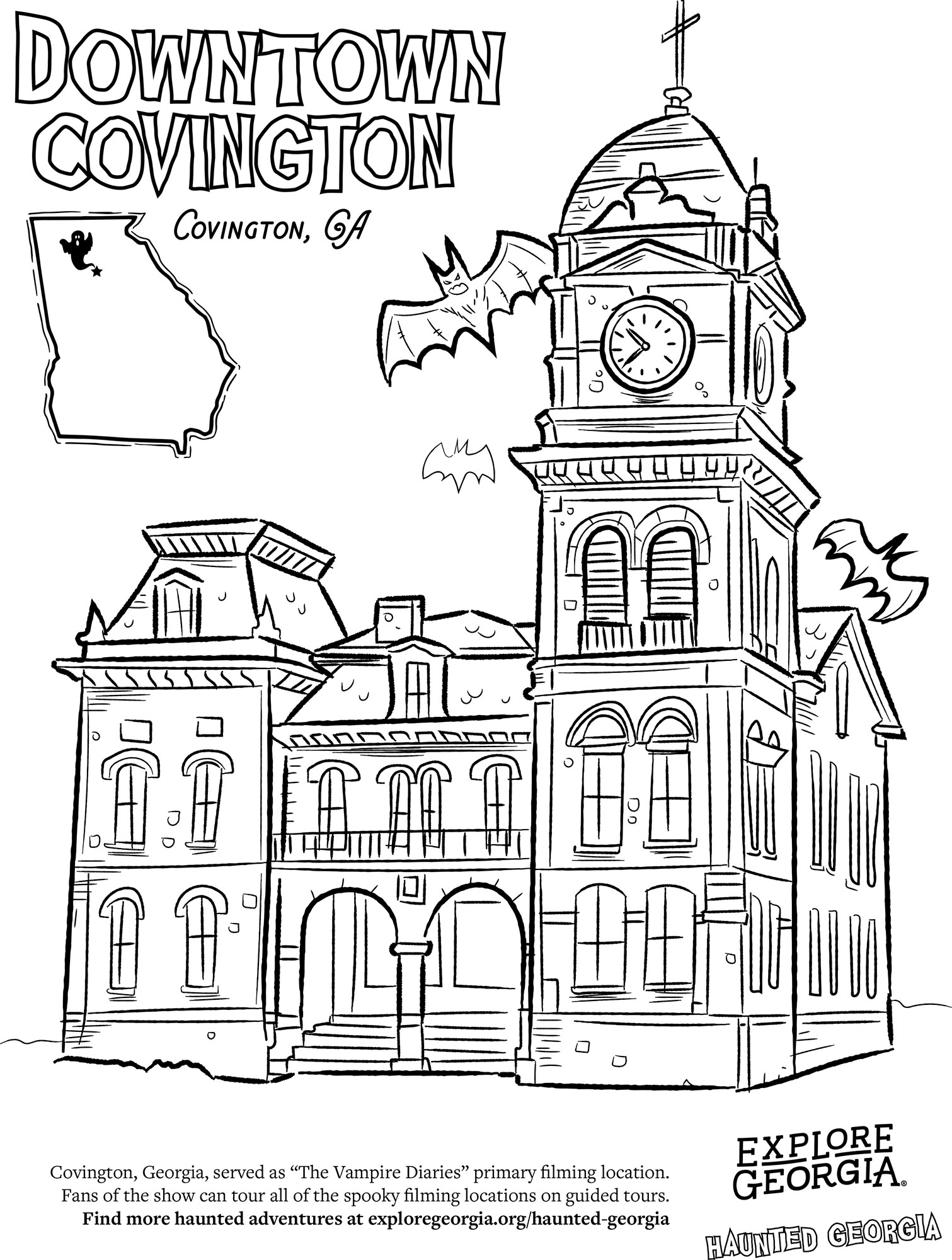 Haunted geia coloring pages official geia tourism travel website explore geia