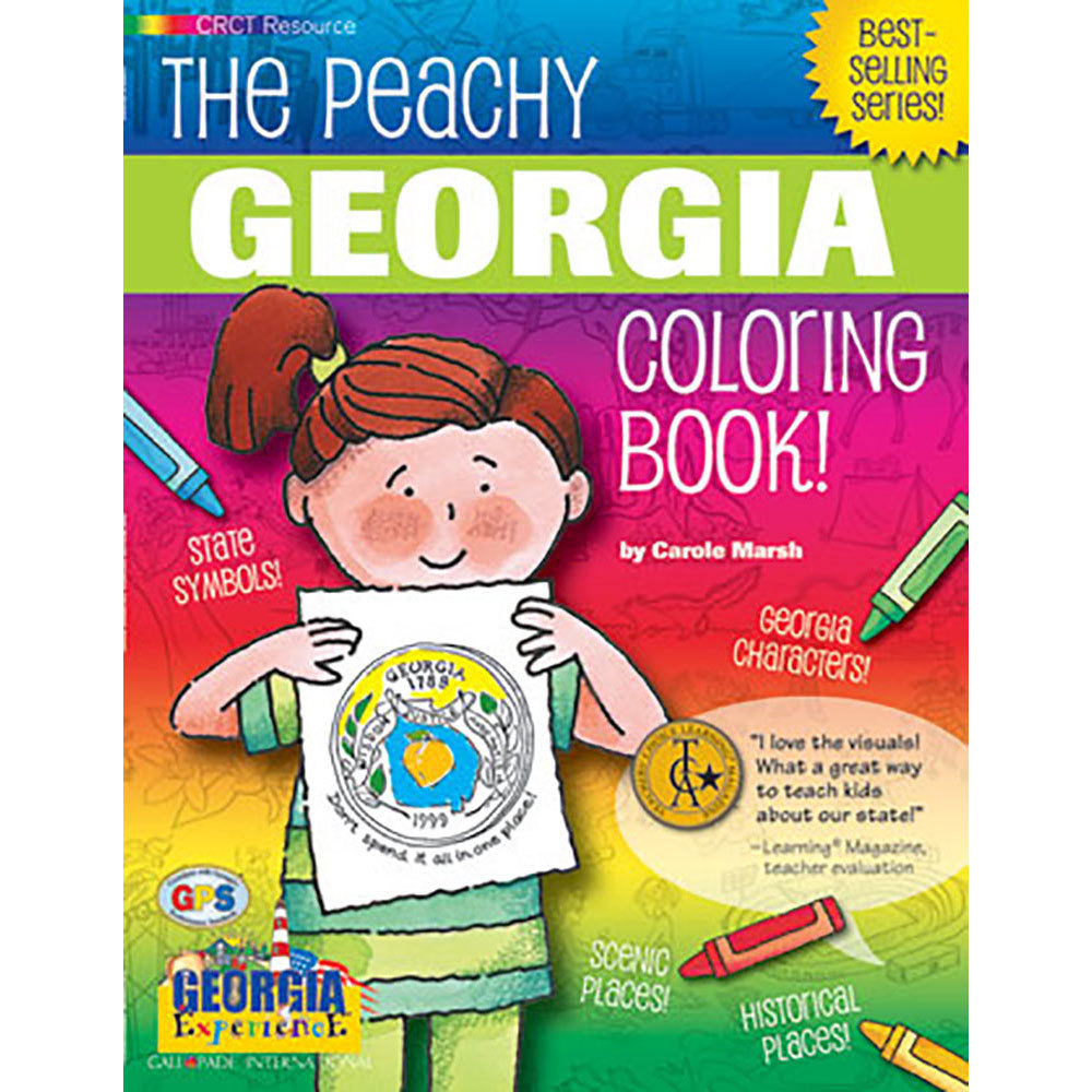 The peachy georgia coloring book for children