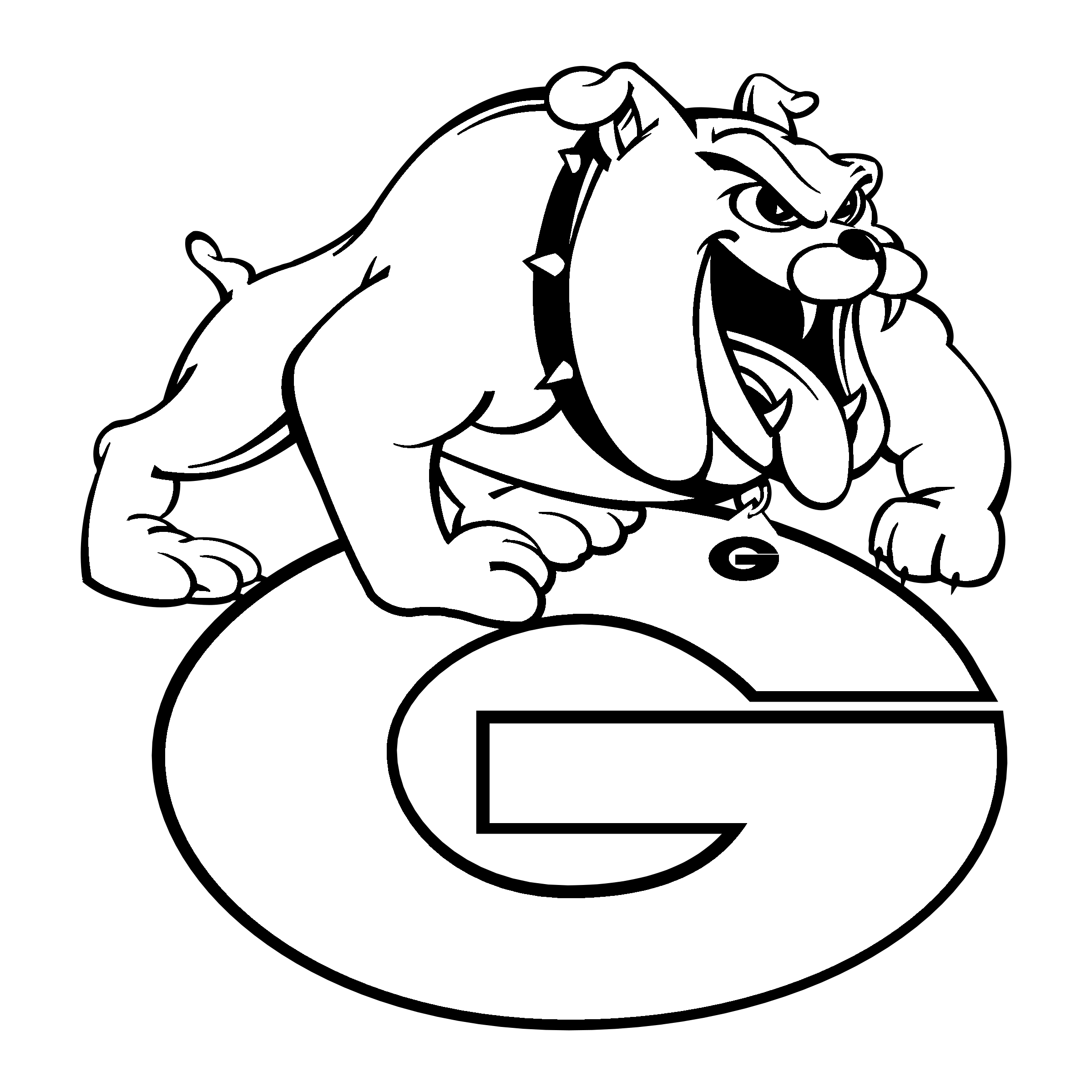 Georgia bulldogs logo png transparent svg vector