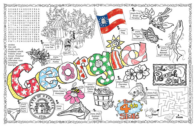 Georgia symbols facts funsheet â pack of