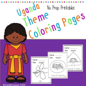 Back to school coloring pages uganda theme swahili magic