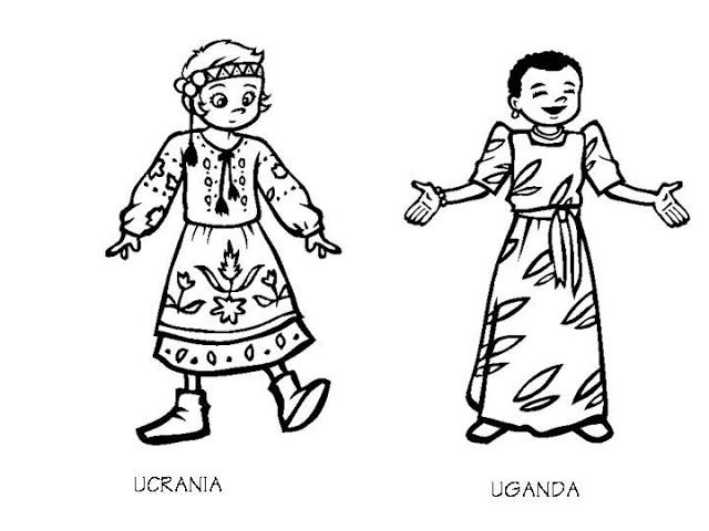 Uganda costumes and ukraine costumes coloring pages coloring pages color costumes