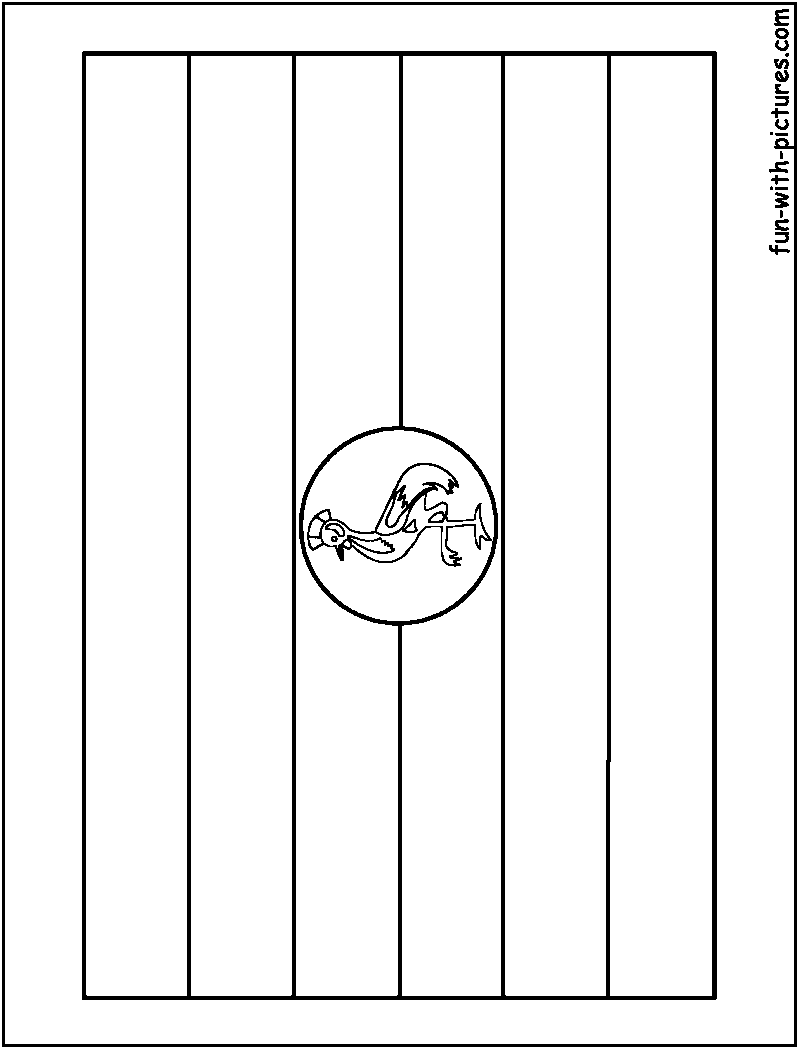 Uganda flag coloring page