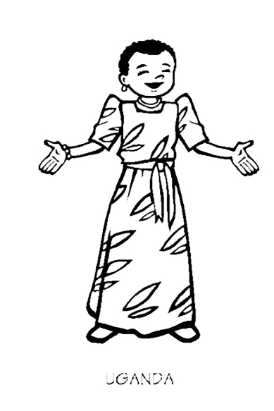 Uganda coloring pages