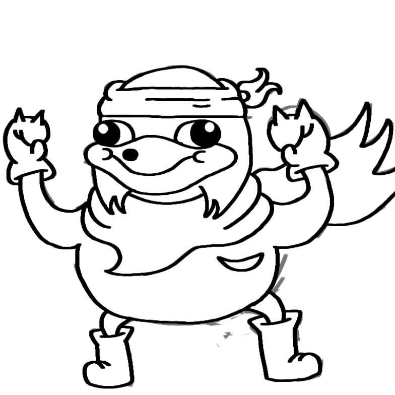 Drawing uganda knuckles in papyrus style shitty character undertale aus amino