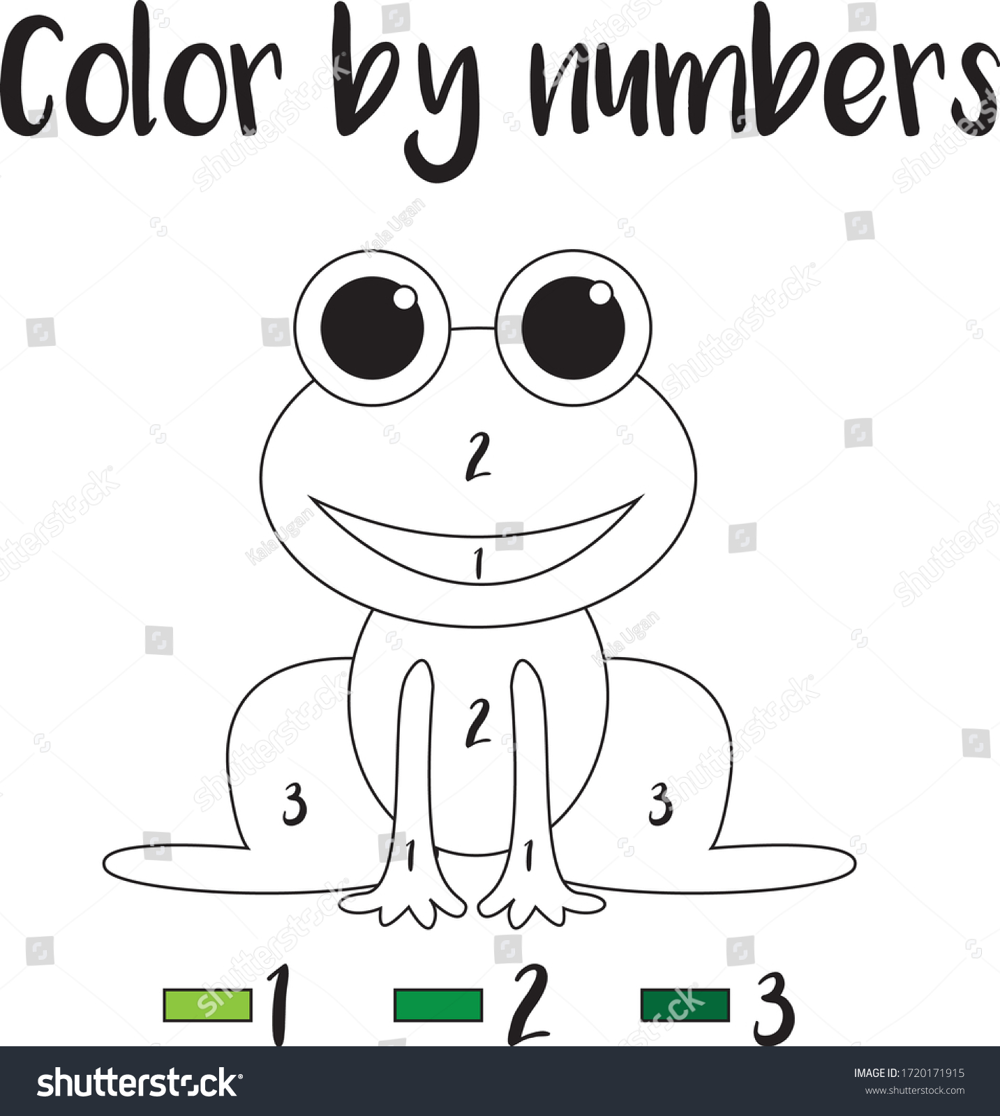 Preschool counting activities coloring page colorful stock vector royalty free