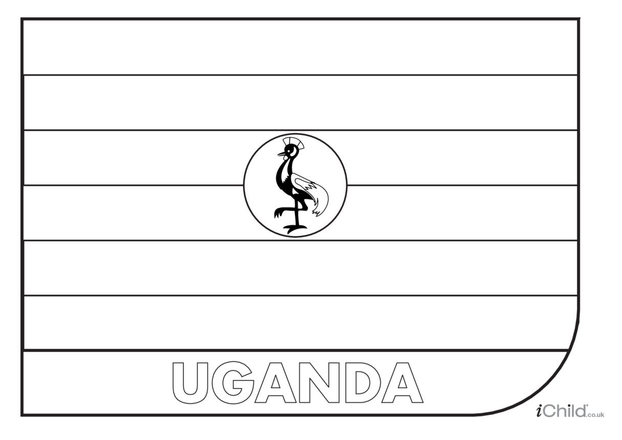 Uganda flag louring in picture flag of uganda