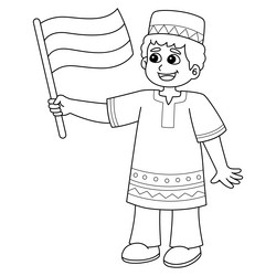 African culture coloring page vector images over