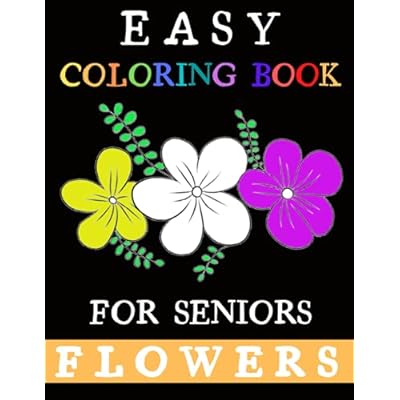 Easy coloring book for seniors simple large anda