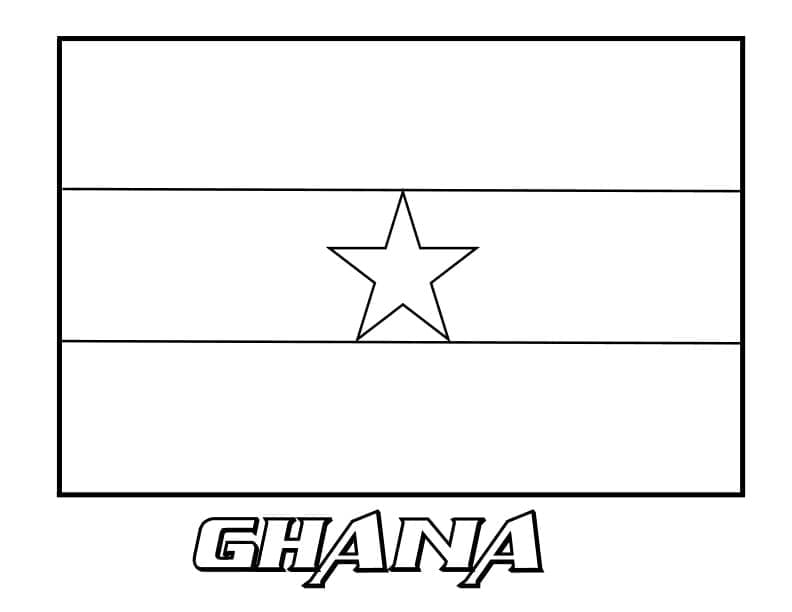 Flag of uganda coloring page