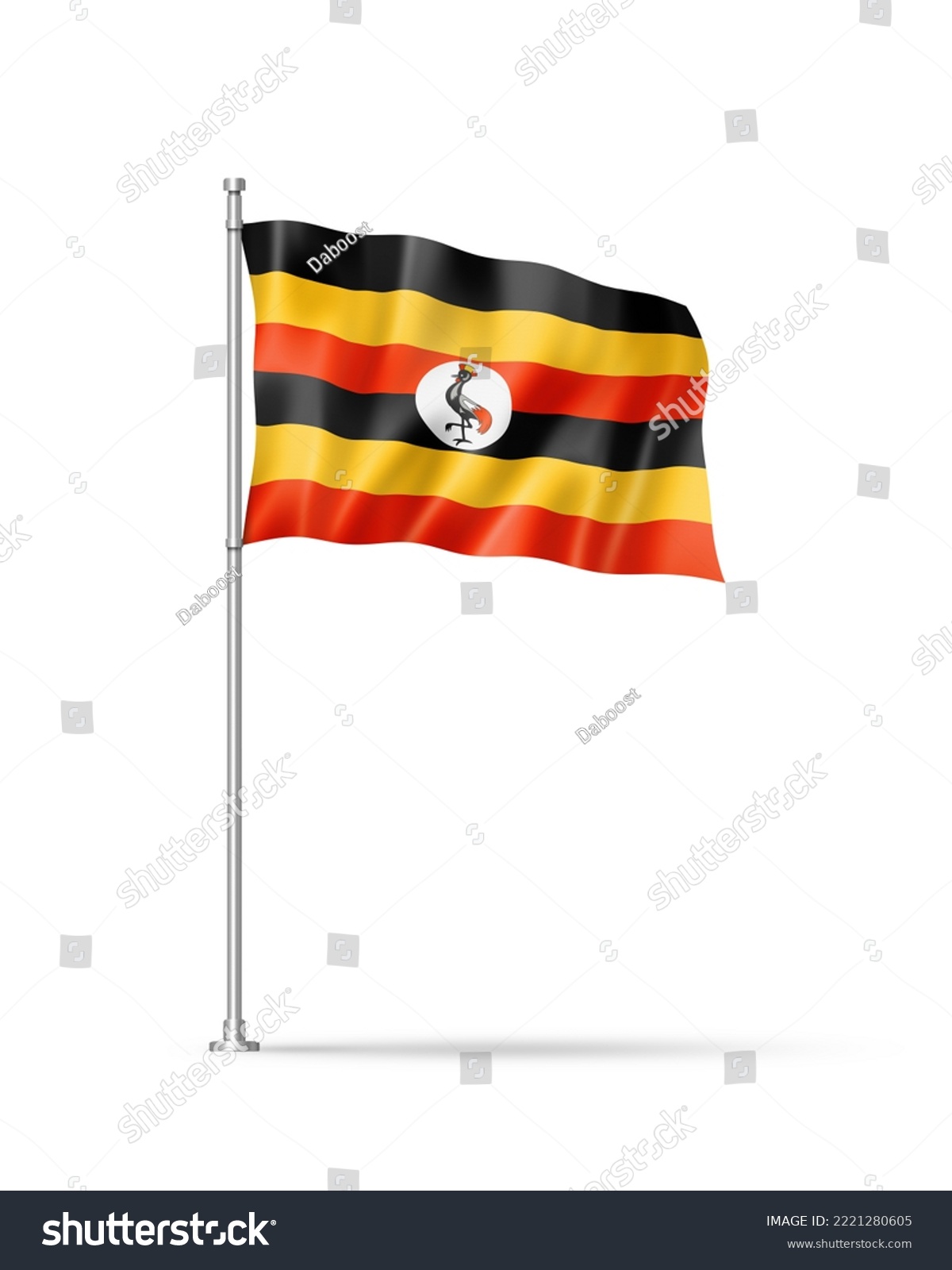 Isolated uganda flag photos and images pictures