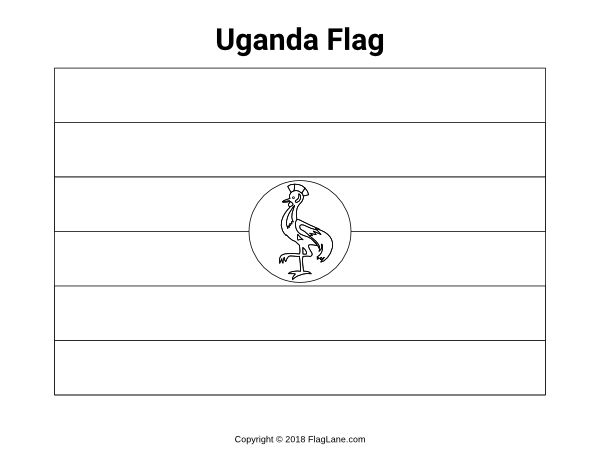 Free printable uganda flag coloring page download it at httpsflaglanecoloring