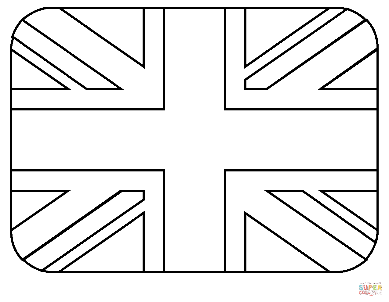 Flag of united kingdom emoji coloring page free printable coloring pages