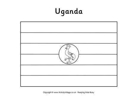 Uganda flag louring page flag loring pages uganda flag africa flag