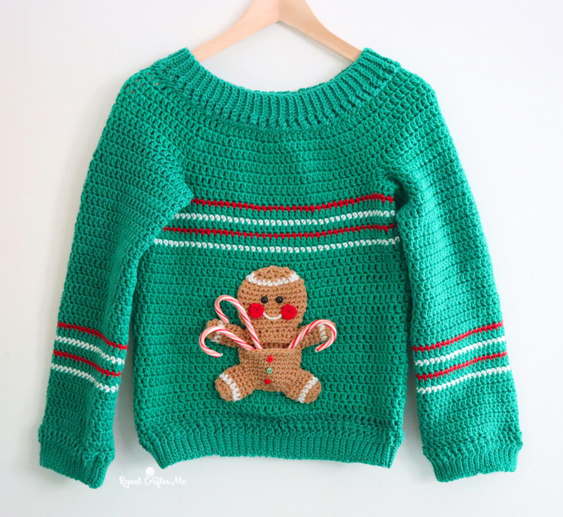 Crochet christmas ugly sweater