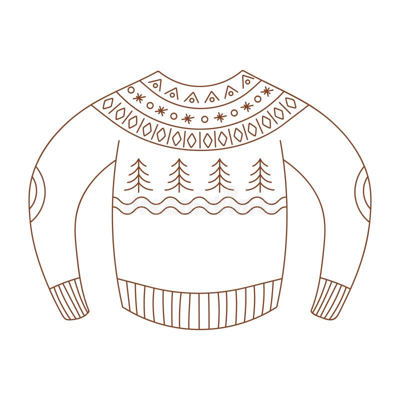 Coloring page sweater stock illustrations â coloring page sweater stock illustrations vectors clipart
