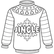 Christmas sweaters coloring pages free coloring pages