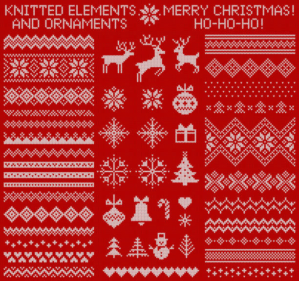 Christmas sweater pattern stock photos pictures royalty
