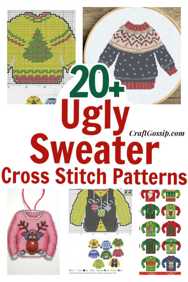 Ugly christmas holiday sweaters to cross stitch â cross