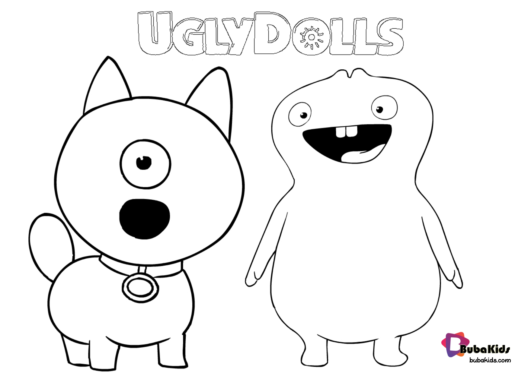 Free download and printable ugly dolls coloring page bubakids coloring page ugly doll ugly dolls bubâ coloring pages cartoon coloring pages ugly dolls