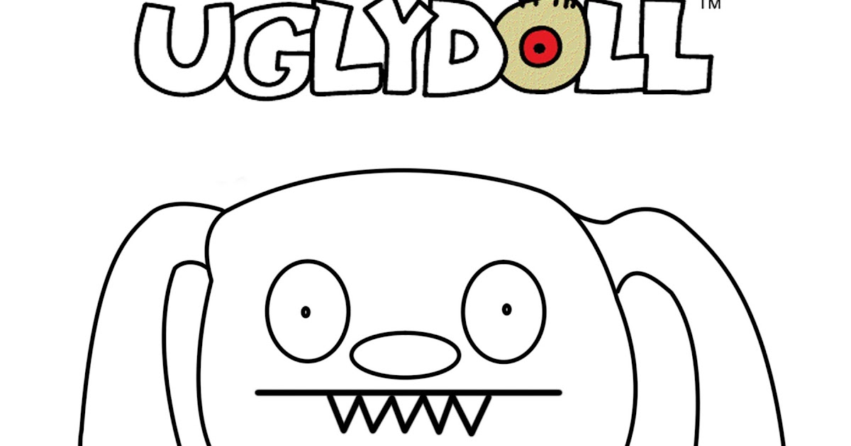 Ugly doll coloring pages team colors