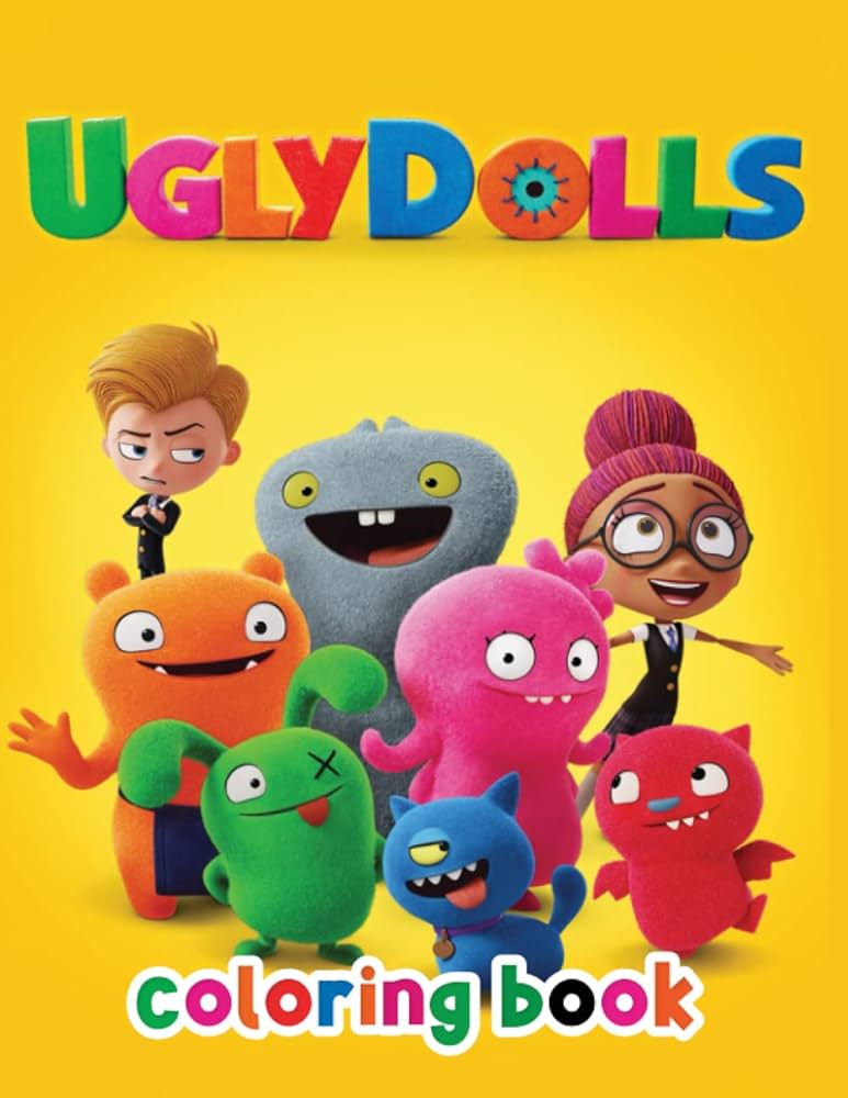 Uglydolls coloring book an amazing coloring book with lots of illustrations for relaxation and stress relief marino claudia books